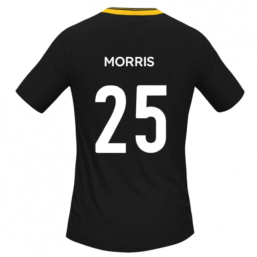 Danxen Heren Chad Morris #25 Zwart Geel Uitshirt Uittenue 2025/26 T-Shirt België