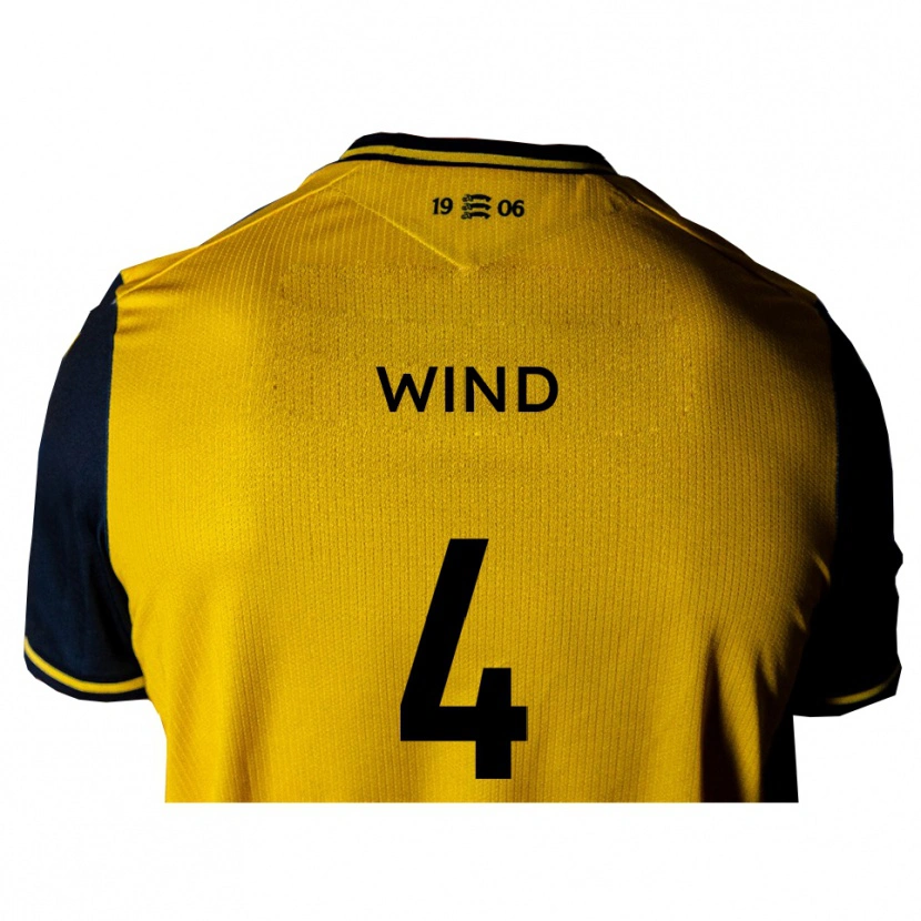 Danxen Heren George Wind #4 Geel Zwart Uitshirt Uittenue 2025/26 T-Shirt België
