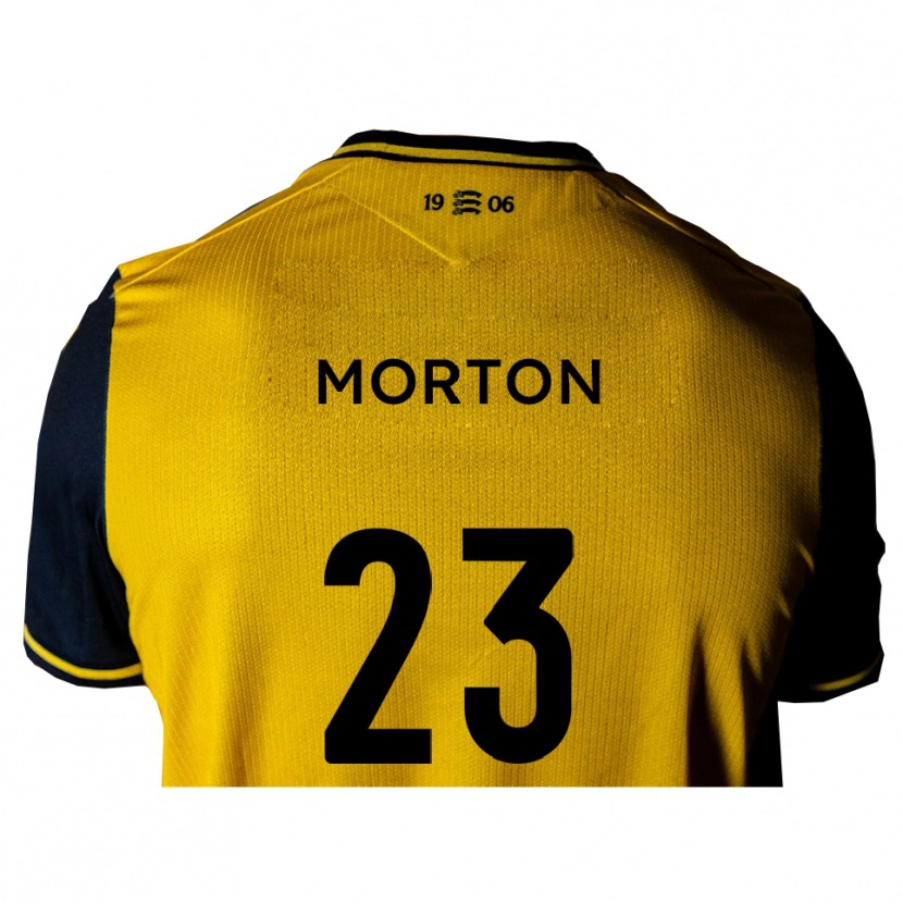 Danxen Heren James Morton #23 Geel Zwart Uitshirt Uittenue 2025/26 T-Shirt België