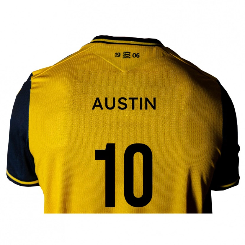 Danxen Heren Sam Austin #10 Geel Zwart Uitshirt Uittenue 2025/26 T-Shirt België