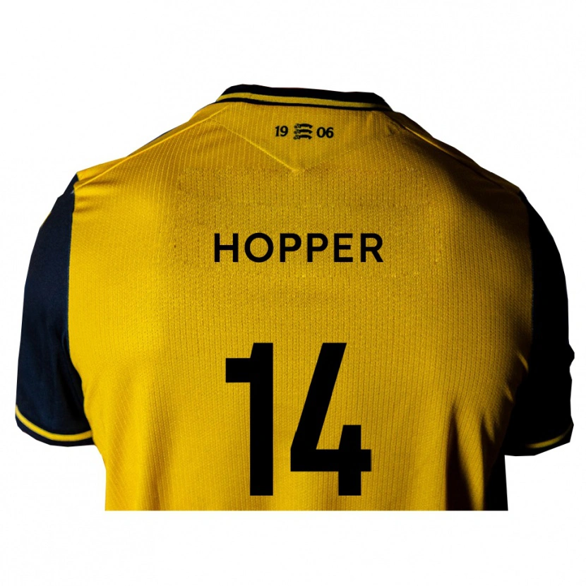 Danxen Heren Tom Hopper #14 Geel Zwart Uitshirt Uittenue 2025/26 T-Shirt België