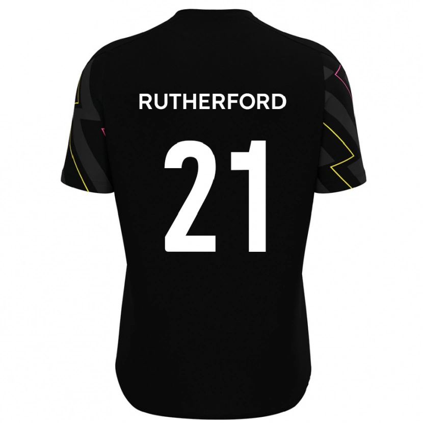Danxen Heren Oscar Rutherford #21 Zwart Grijs Uitshirt Uittenue 2025/26 T-Shirt België