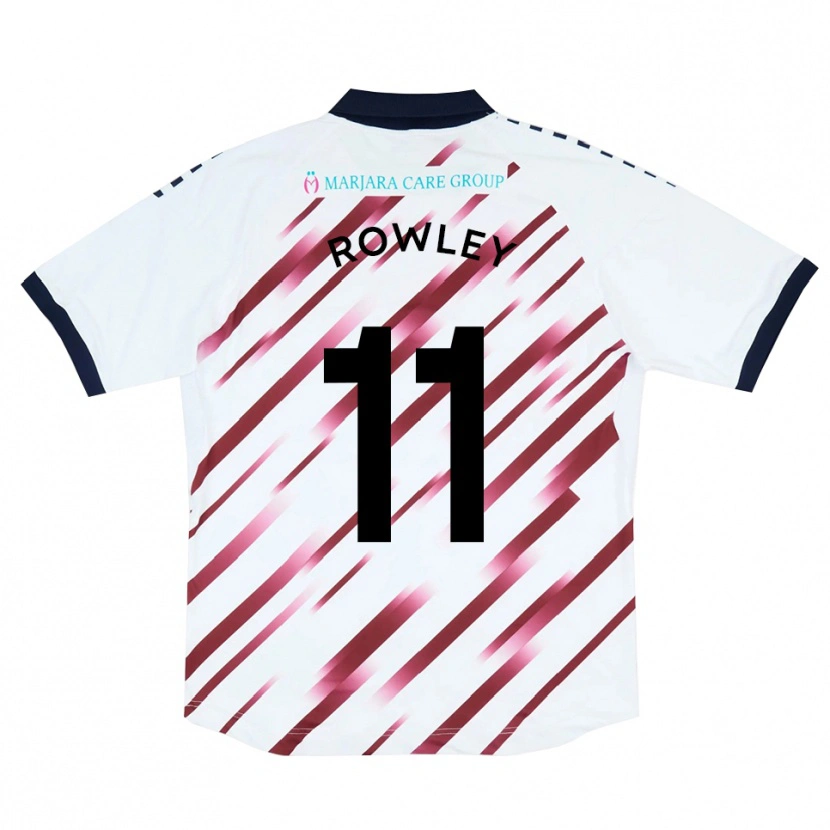 Danxen Heren Joe Rowley #11 Wit Rood Uitshirt Uittenue 2025/26 T-Shirt België