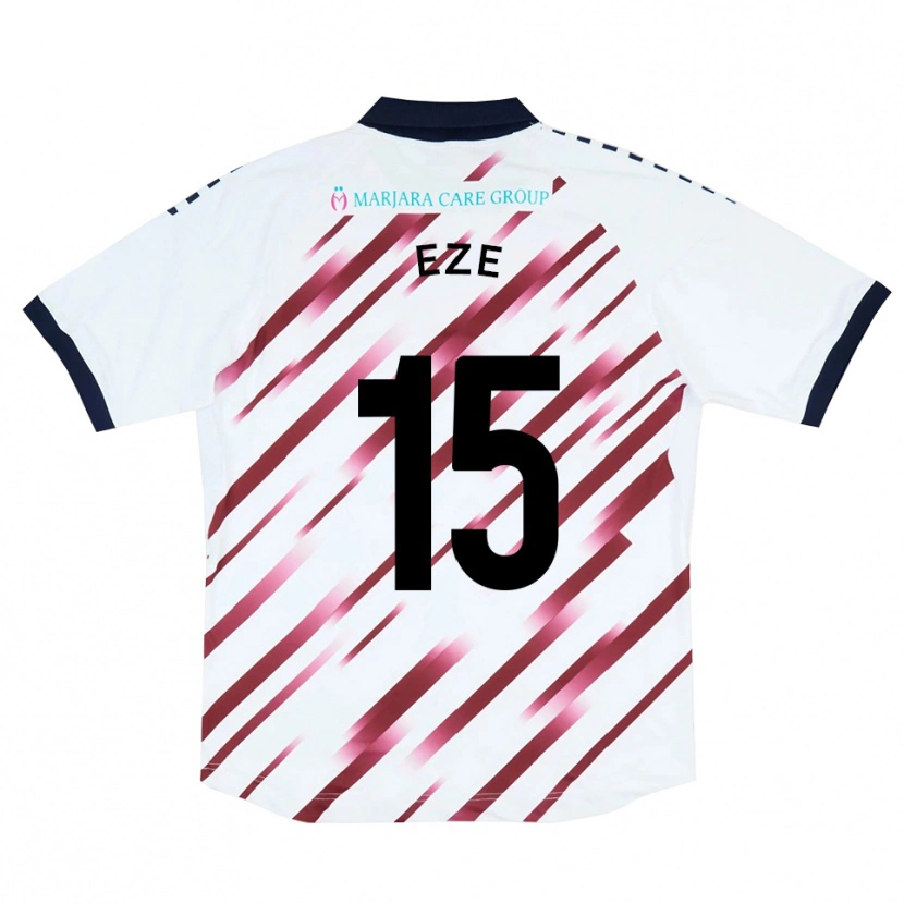 Danxen Heren Dubem Eze #15 Wit Rood Uitshirt Uittenue 2025/26 T-Shirt België