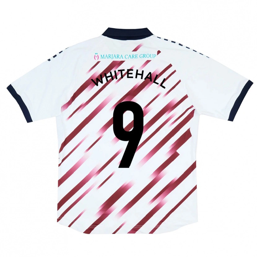 Danxen Heren Danny Whitehall #9 Wit Rood Uitshirt Uittenue 2025/26 T-Shirt België