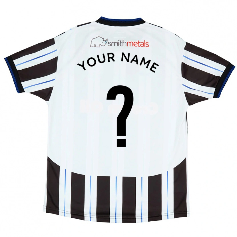 Danxen Heren Uw Naam #0 Wit Zwart Uitshirt Uittenue 2025/26 T-Shirt België