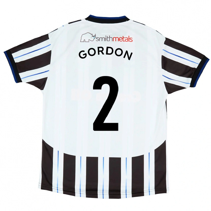 Danxen Heren Kyron Gordon #2 Wit Zwart Uitshirt Uittenue 2025/26 T-Shirt België