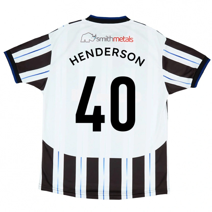 Danxen Heren Ian Henderson #40 Wit Zwart Uitshirt Uittenue 2025/26 T-Shirt België