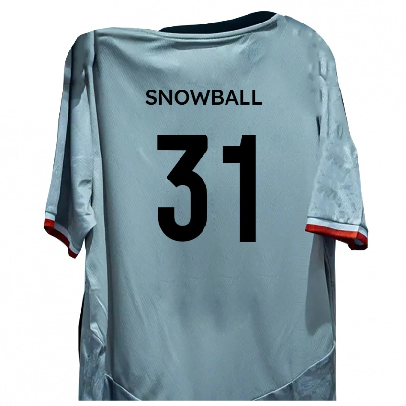 Danxen Heren Nathan Snowball #31 Wit Zwart Uitshirt Uittenue 2025/26 T-Shirt België