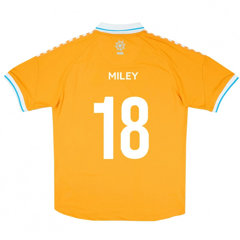 Danxen Heren Jamie Miley #18 Geel Blauw Uitshirt Uittenue 2025/26 T-Shirt België