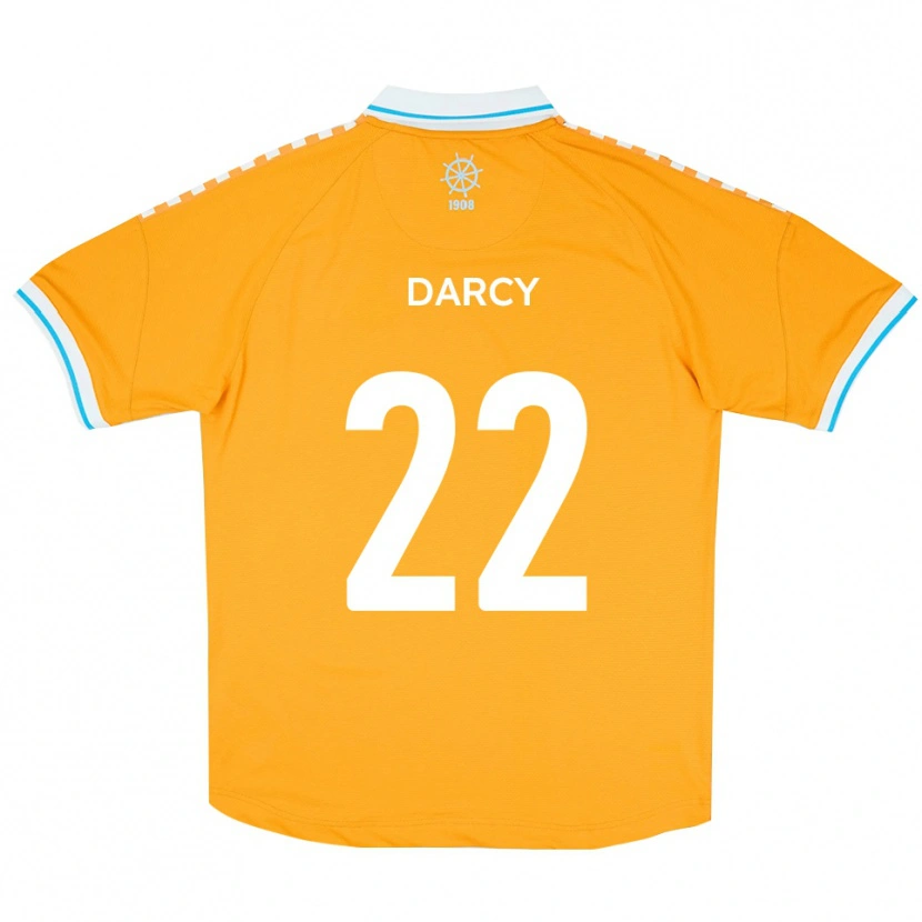 Danxen Heren Campbell Darcy #22 Geel Blauw Uitshirt Uittenue 2025/26 T-Shirt België