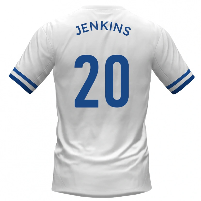 Danxen Heren Jack Jenkins #20 Wit Blauw Uitshirt Uittenue 2025/26 T-Shirt België