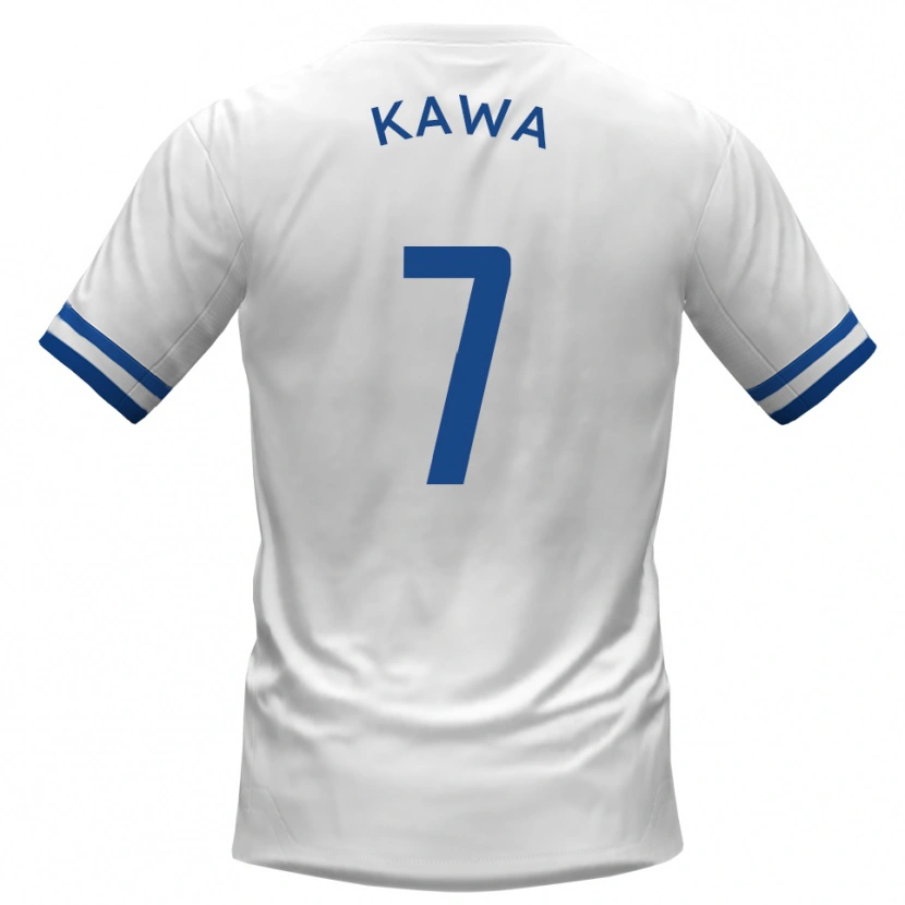 Danxen Heren David Kawa #7 Wit Blauw Uitshirt Uittenue 2025/26 T-Shirt België