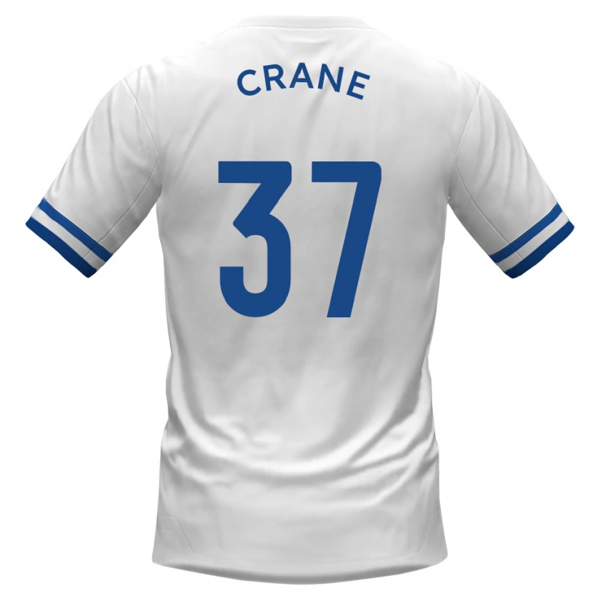Danxen Heren Nick Crane #37 Wit Blauw Uitshirt Uittenue 2025/26 T-Shirt België
