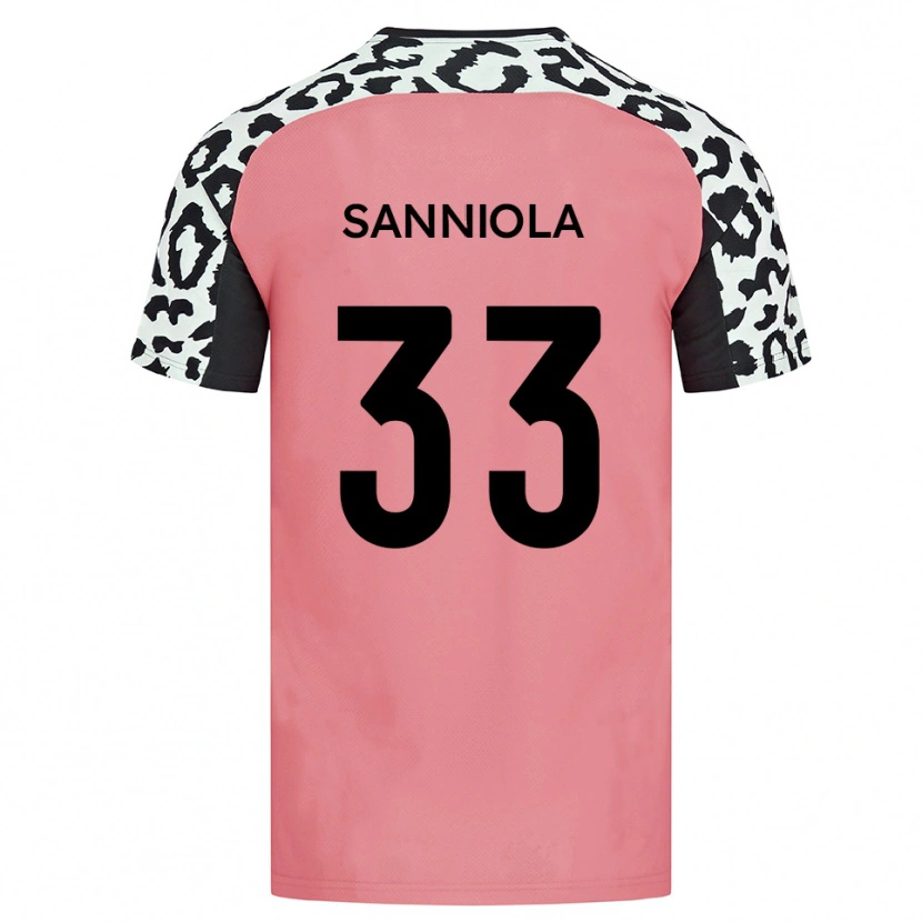 Danxen Heren Keon Sanniola #33 Roze Zwart Uitshirt Uittenue 2025/26 T-Shirt België