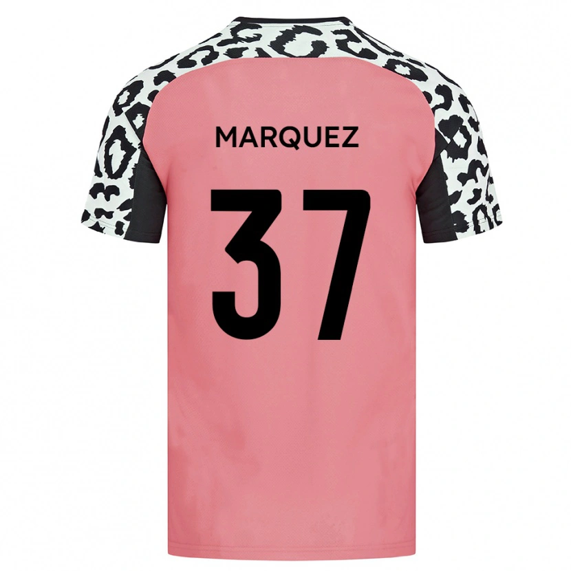 Danxen Heren Jose Marquez #37 Roze Zwart Uitshirt Uittenue 2025/26 T-Shirt België