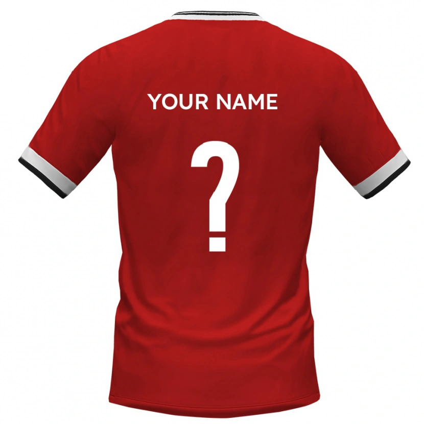 Danxen Heren Uw Naam #0 Wit Zwart Uitshirt Uittenue 2025/26 T-Shirt België