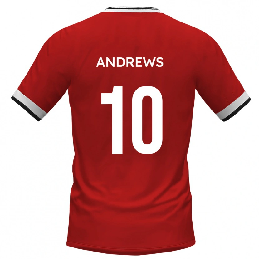 Danxen Heren Corie Andrews #10 Wit Zwart Uitshirt Uittenue 2025/26 T-Shirt België
