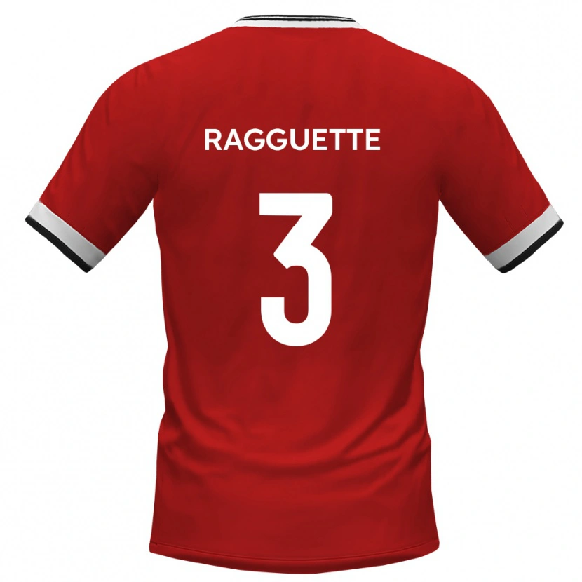 Danxen Heren Jordan Ragguette #3 Wit Zwart Uitshirt Uittenue 2025/26 T-Shirt België