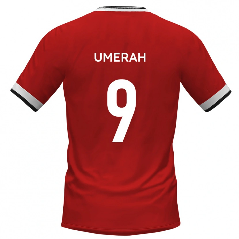 Danxen Heren Josh Umerah #9 Wit Zwart Uitshirt Uittenue 2025/26 T-Shirt België