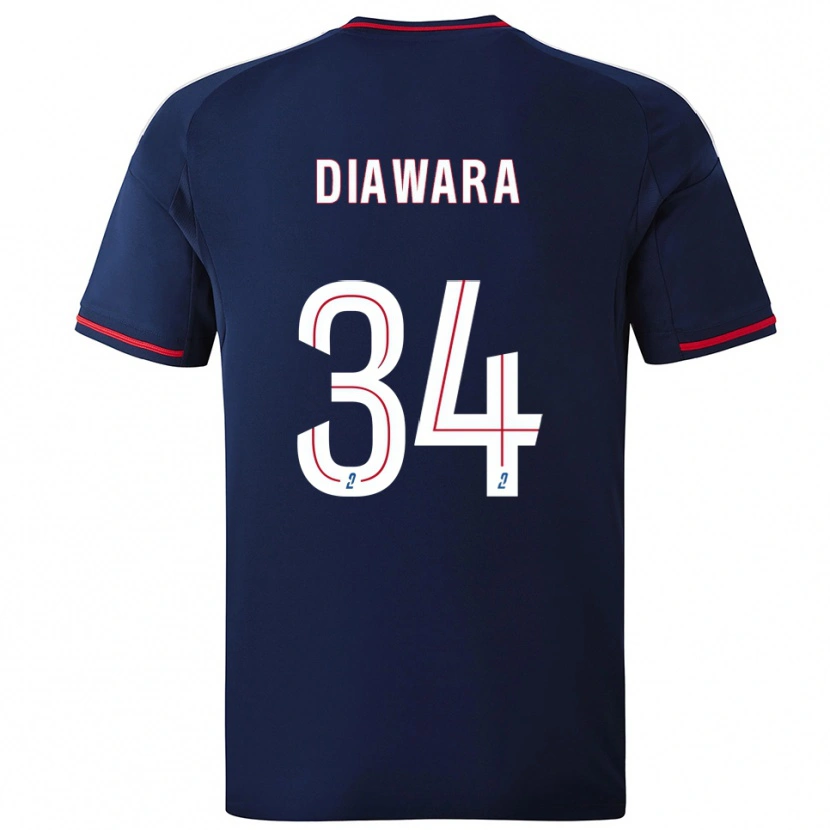 Danxen Heren Mahamadou Diawara #34 Marine Rood Uitshirt Uittenue 2025/26 T-Shirt België