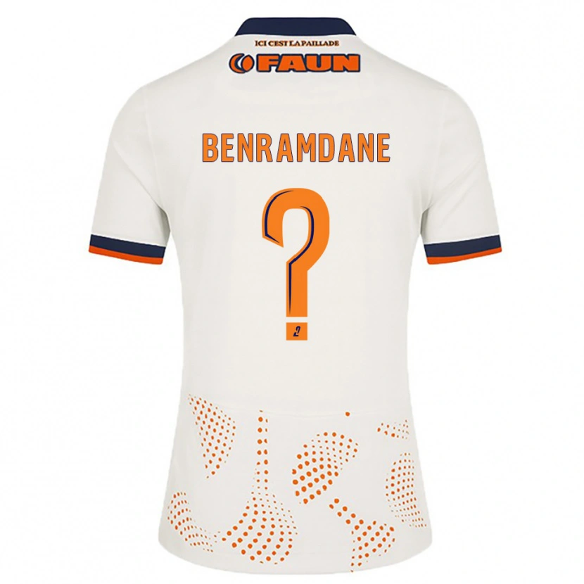 Danxen Heren Noam Benramdane #0 Wit Oranje Uitshirt Uittenue 2025/26 T-Shirt België