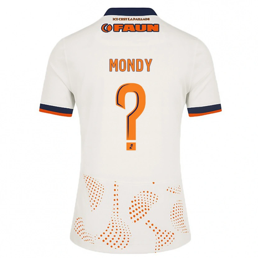 Danxen Heren Mathéo Mondy #0 Wit Oranje Uitshirt Uittenue 2025/26 T-Shirt België