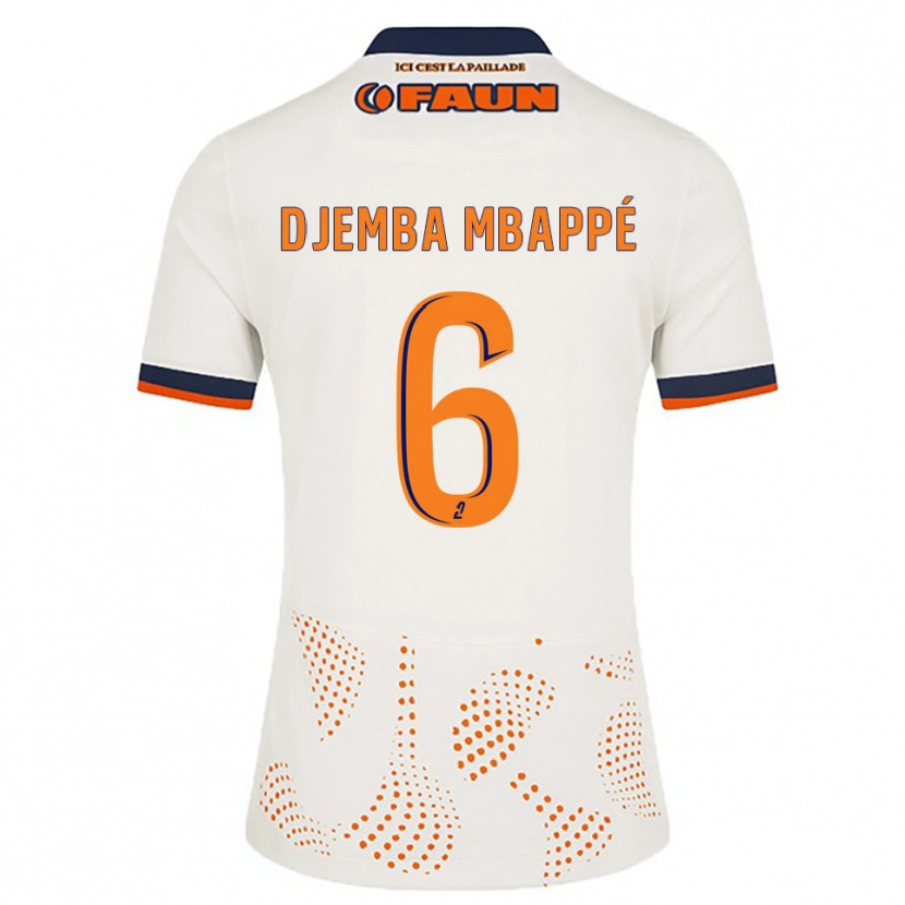 Danxen Heren Yvan Djemba Mbappé #6 Wit Oranje Uitshirt Uittenue 2025/26 T-Shirt België