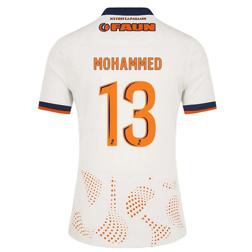 Danxen Heren Teymour Mohammed #13 Wit Oranje Uitshirt Uittenue 2025/26 T-Shirt België