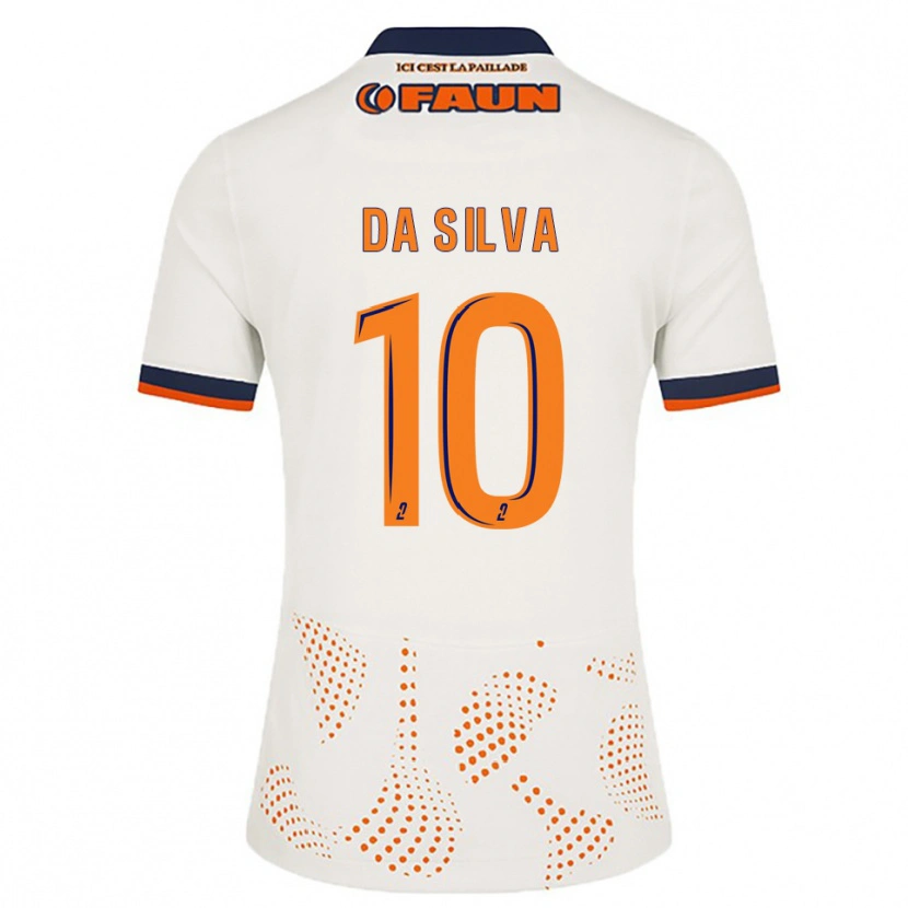 Danxen Heren Lucas Da Silva #10 Wit Oranje Uitshirt Uittenue 2025/26 T-Shirt België