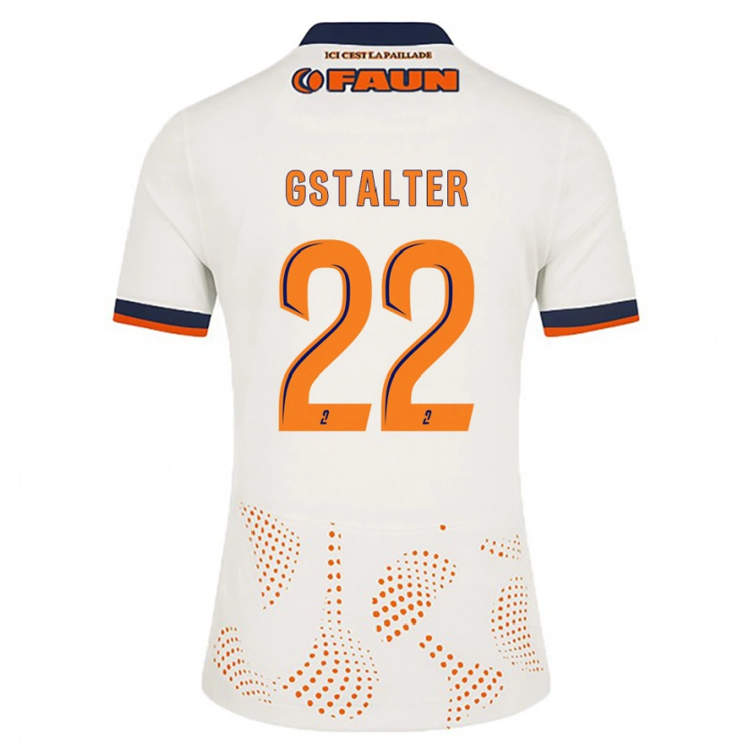 Danxen Heren Lola Gstalter #22 Wit Oranje Uitshirt Uittenue 2025/26 T-Shirt België