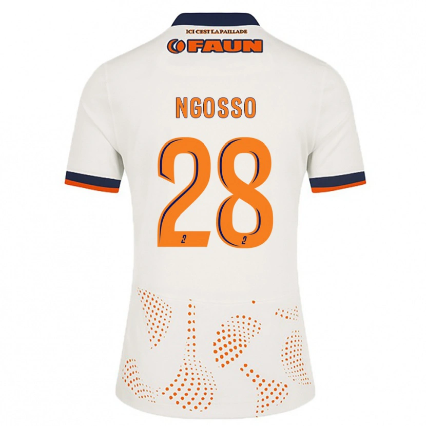 Danxen Heren Glenn Ngosso #28 Wit Oranje Uitshirt Uittenue 2025/26 T-Shirt België