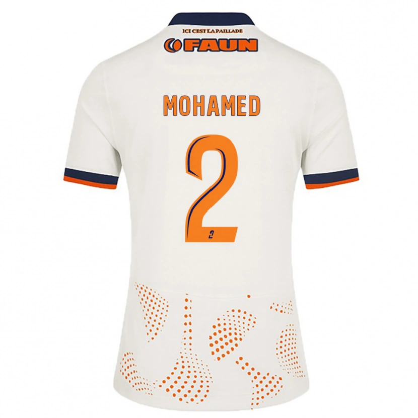 Danxen Heren Isyak Mohamed #2 Wit Oranje Uitshirt Uittenue 2025/26 T-Shirt België