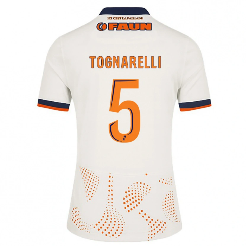 Danxen Heren Angelo Tognarelli #5 Wit Oranje Uitshirt Uittenue 2025/26 T-Shirt België