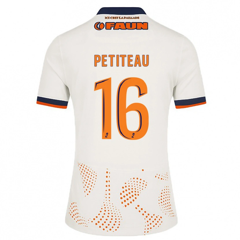 Danxen Heren Marie Petiteau #16 Wit Oranje Uitshirt Uittenue 2025/26 T-Shirt België