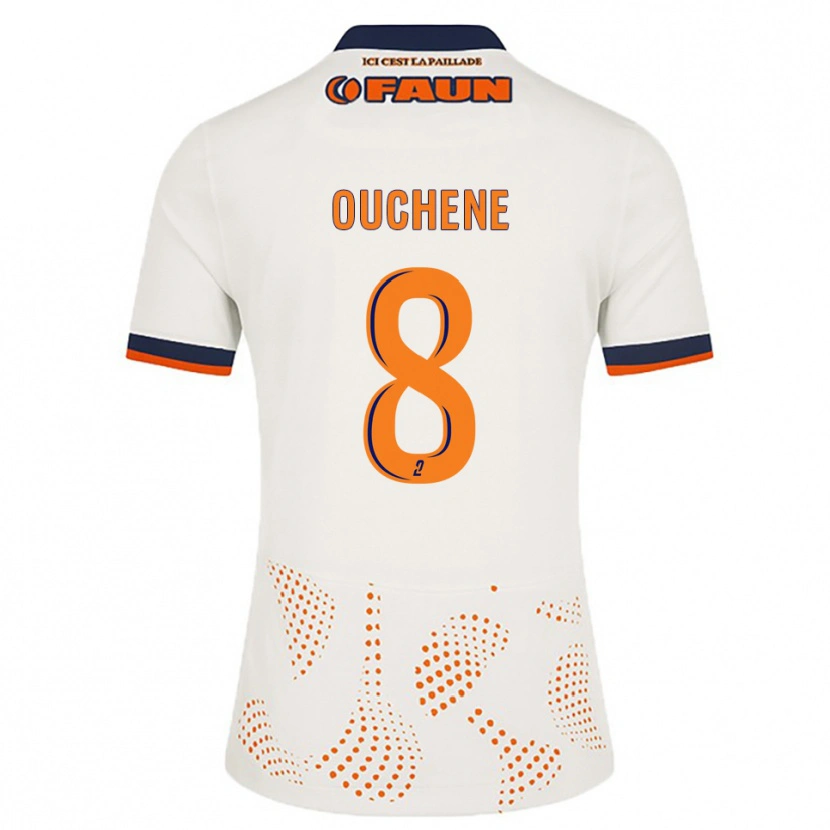 Danxen Heren Sonia Ouchene #8 Wit Oranje Uitshirt Uittenue 2025/26 T-Shirt België