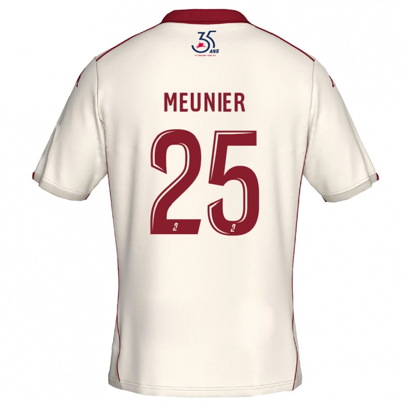 Danxen Heren Emma Meunier #25 Wit Bourgondisch Uitshirt Uittenue 2025/26 T-Shirt België