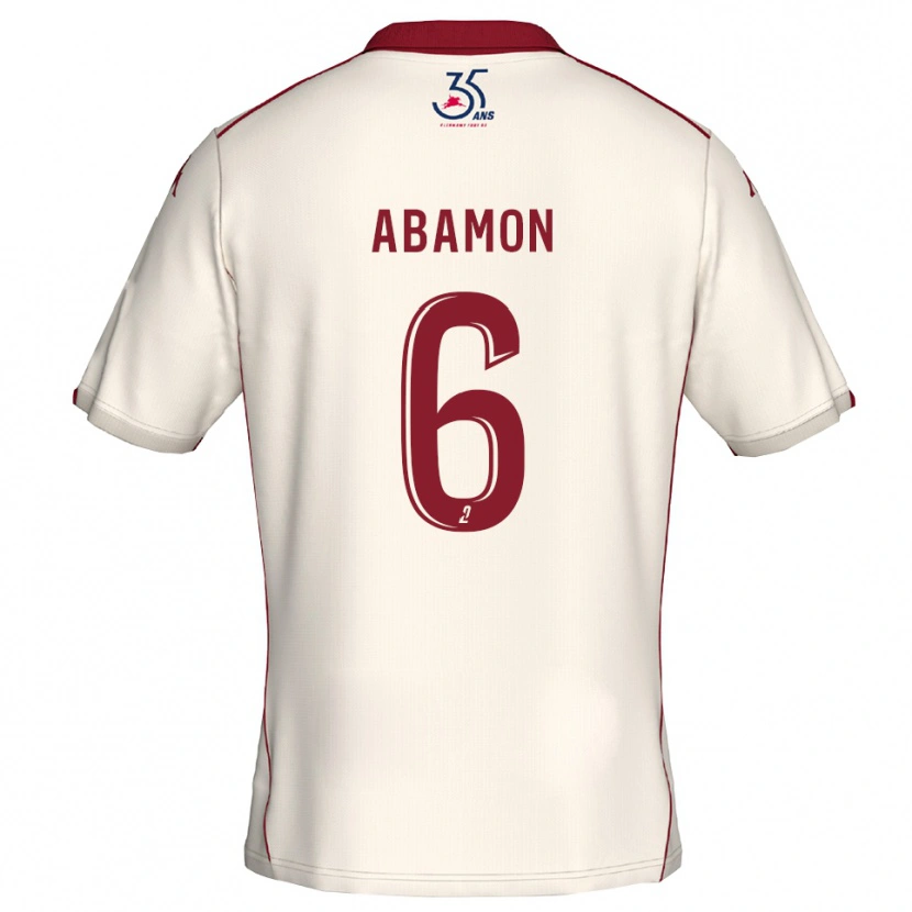 Danxen Heren Noélie Abamon #6 Wit Bourgondisch Uitshirt Uittenue 2025/26 T-Shirt België