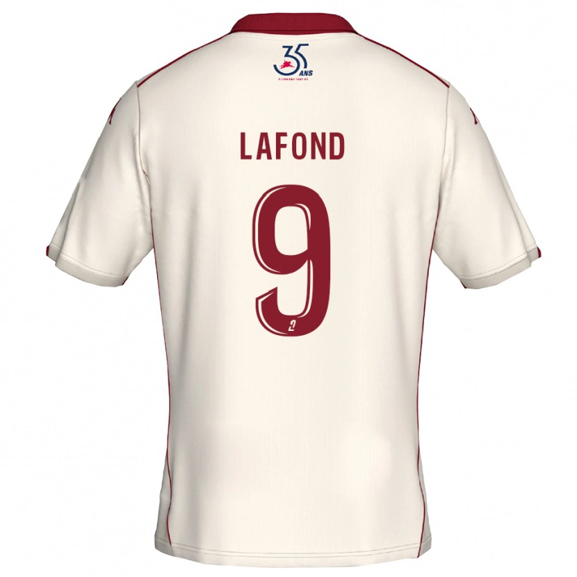 Danxen Heren Mégane Lafond #9 Wit Bourgondisch Uitshirt Uittenue 2025/26 T-Shirt België