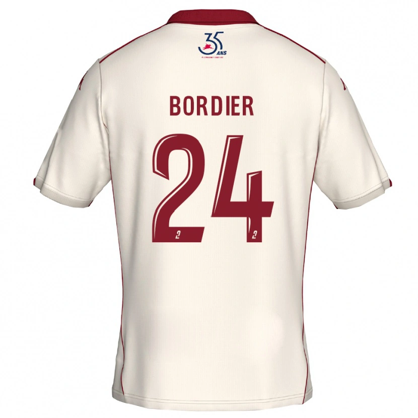 Danxen Heren Emma Bordier #24 Wit Bourgondisch Uitshirt Uittenue 2025/26 T-Shirt België