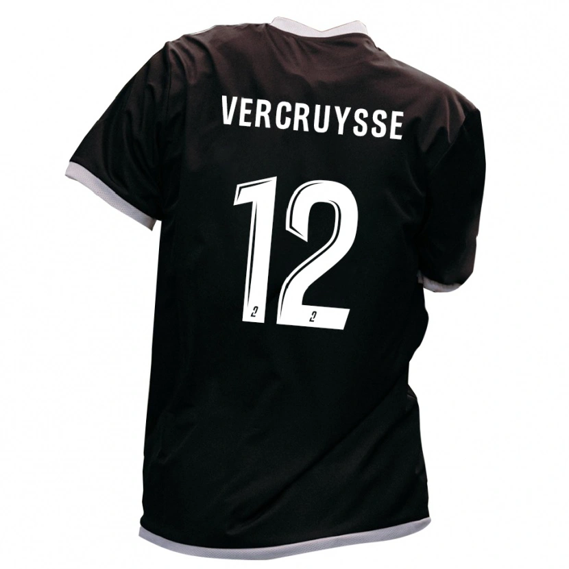 Danxen Heren Lendon Vercruysse #12 Zwart Goud Uitshirt Uittenue 2025/26 T-Shirt België
