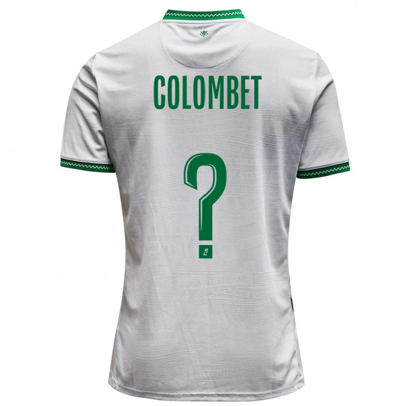 Danxen Heren Alexis Colombet #0 Wit Groen Uitshirt Uittenue 2025/26 T-Shirt België