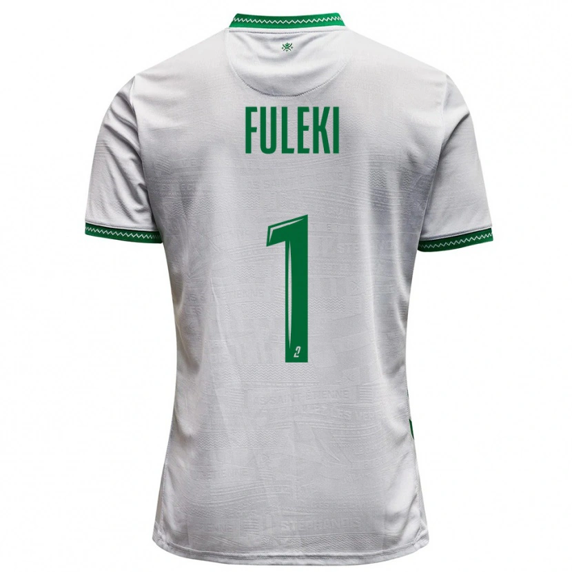 Danxen Heren Rafael Fuleki #1 Wit Groen Uitshirt Uittenue 2025/26 T-Shirt België