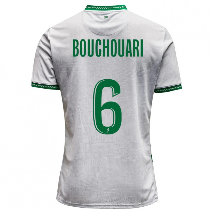 Danxen Heren Benjamin Bouchouari #6 Wit Groen Uitshirt Uittenue 2025/26 T-Shirt België