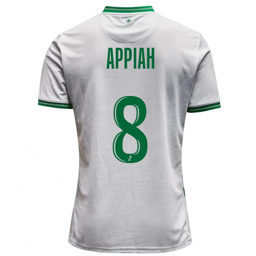 Danxen Heren Dennis Appiah #8 Wit Groen Uitshirt Uittenue 2025/26 T-Shirt België