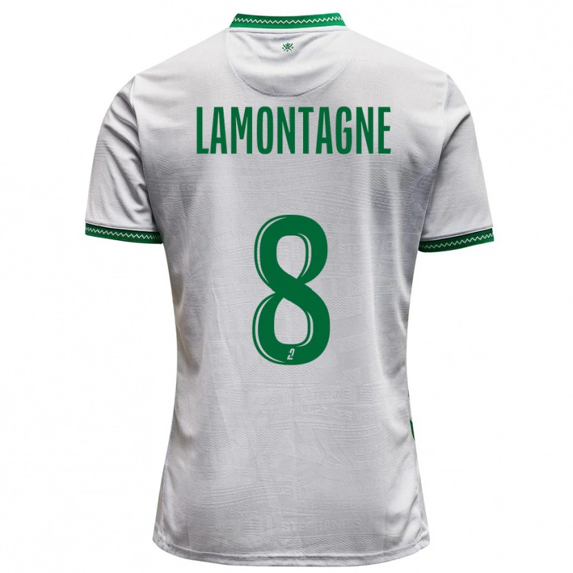 Danxen Heren Alexandria Lamontagne #8 Wit Groen Uitshirt Uittenue 2025/26 T-Shirt België