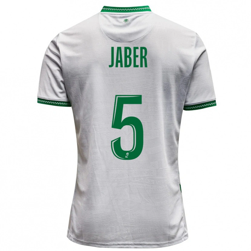 Danxen Heren Mahmoud Jaber #5 Wit Groen Uitshirt Uittenue 2025/26 T-Shirt België