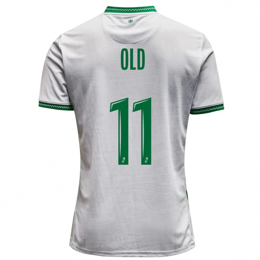 Danxen Heren Ben Old #11 Wit Groen Uitshirt Uittenue 2025/26 T-Shirt België