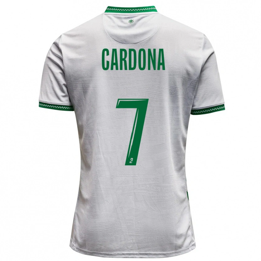 Danxen Heren Irvin Cardona #7 Wit Groen Uitshirt Uittenue 2025/26 T-Shirt België