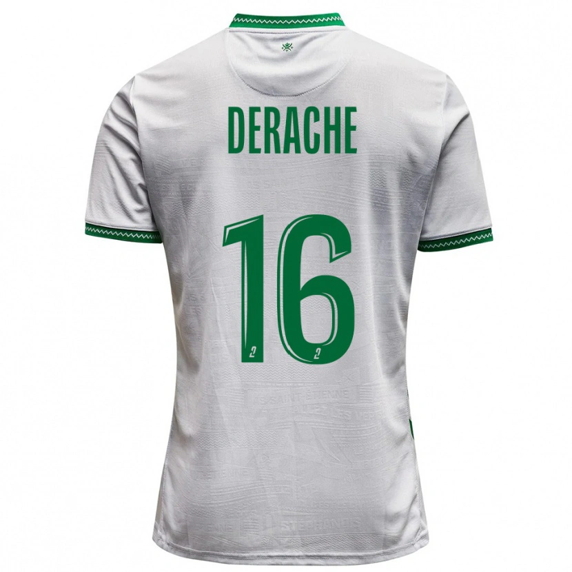 Danxen Heren Joseph Derache #16 Wit Groen Uitshirt Uittenue 2025/26 T-Shirt België